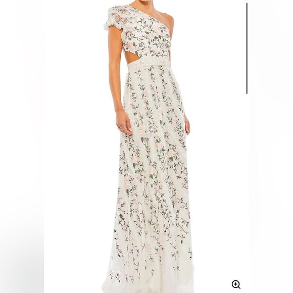 Beautiful spring Mac‎ duggal embroidered gown formal dress 14 NWT - Picture 1 of 9